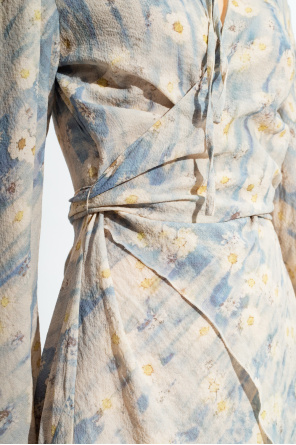 Acne Studios Wrap dress with floral motif