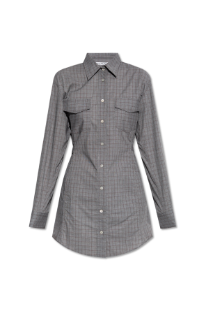 Dress with check pattern