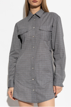 Acne Studios Sukienka ze wzorem w kratę