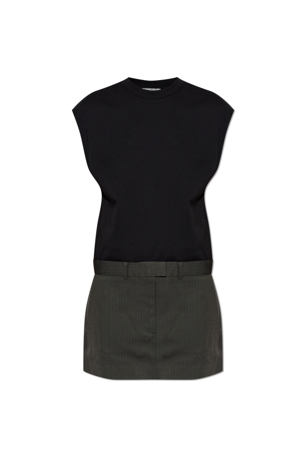 Dress made from combined fabrics od Acne Studios