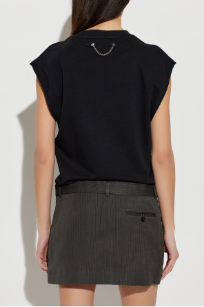 Acne Studios Kleid aus gemischten Materialien