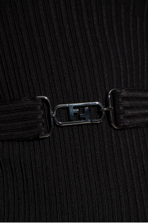 Fendi Ribbed dress with belt