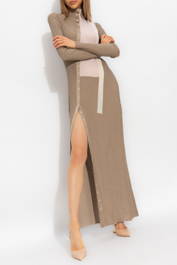 Fendi Brown Tulle Logo Embroidered High Neck Sheer Bodysuit XS Fendi | The  Luxury Closet