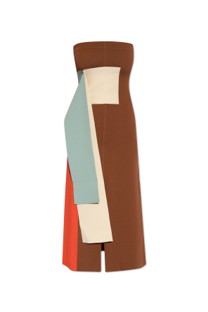 Sleeveless dress od scarf Fendi