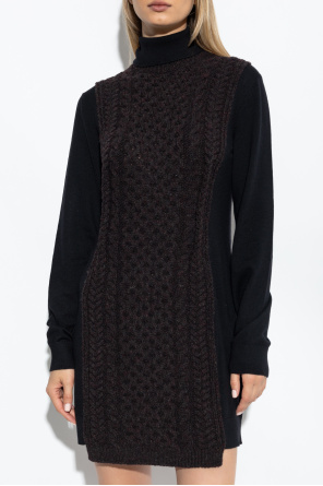 Fendi Wool turtleneck dress