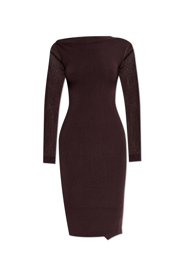 Fendi Ribbed fitted dress