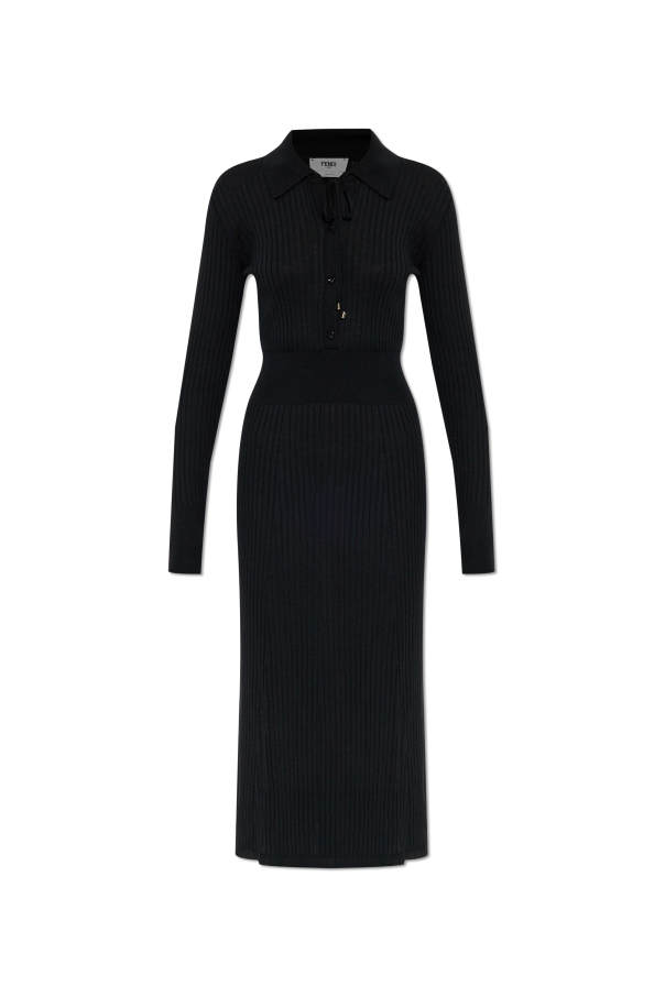 Ribbed dress with long sleeves, zdjęcie 1 Ribbed dress with long sleeves od Fendi