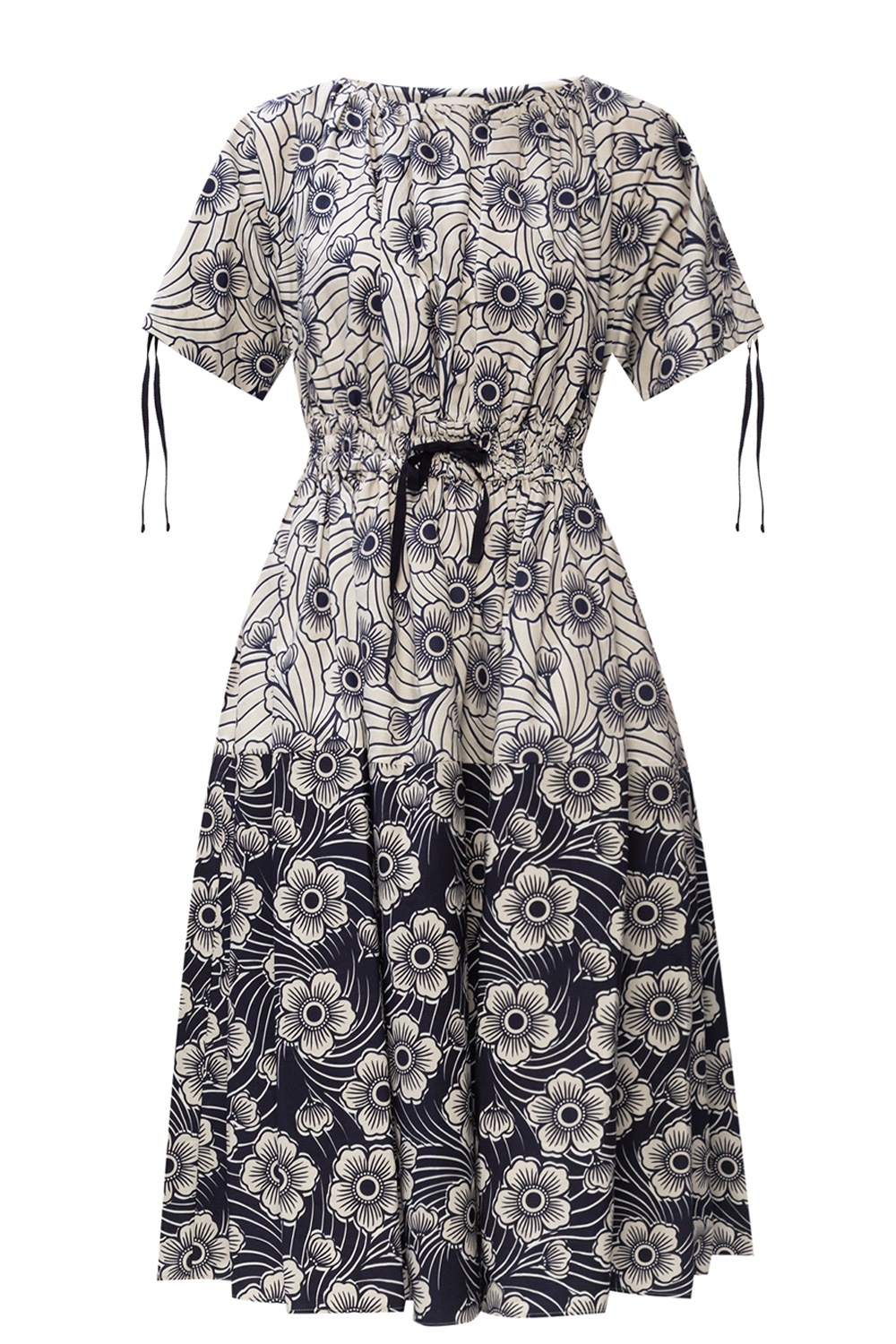 moncler floral midi dress