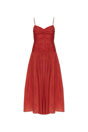 Dress with polka dot pattern