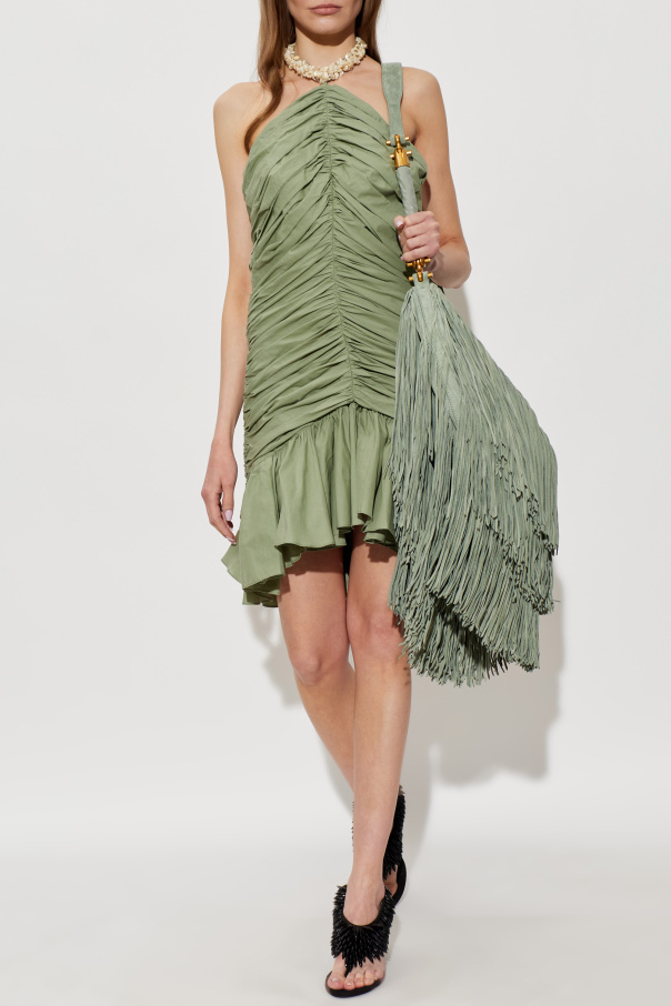 Balmain Short dress with appliqués at the neckline