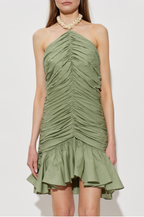 Balmain Short dress with appliqués at the neckline
