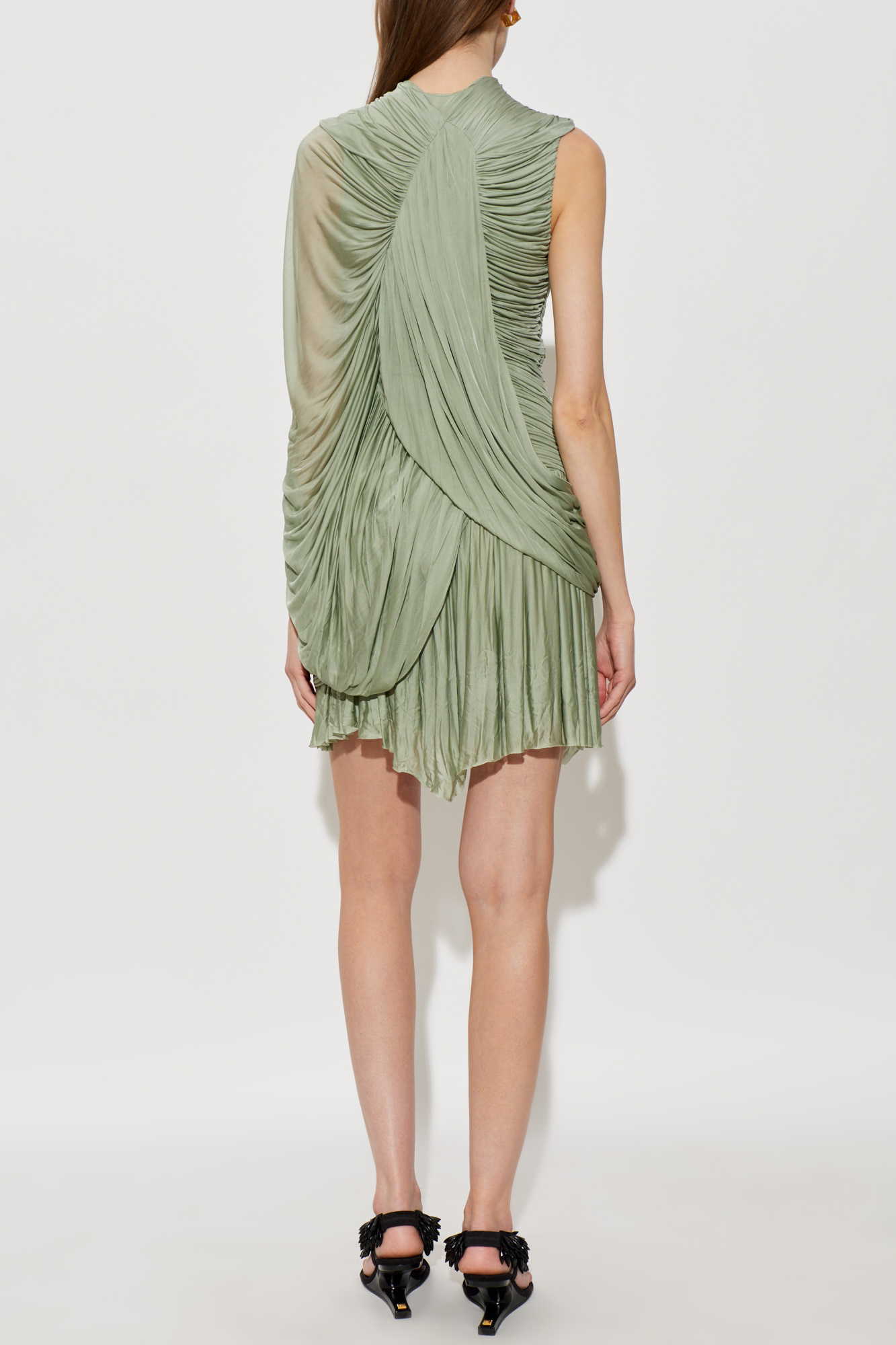 Balmain - Draped flowing jersey dress
