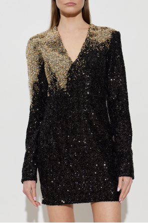 Balmain Vestido corto de lentejuelas