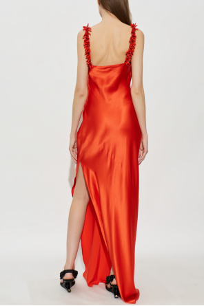 Balmain Silk dress with embellished straps