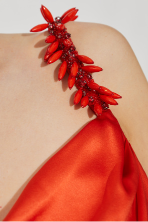 Balmain Silk dress with embellished straps