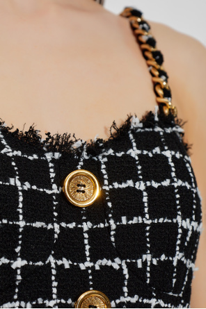 Balmain Tweed dress with straps