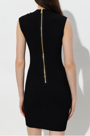 Balmain Wool dress with decorative belt