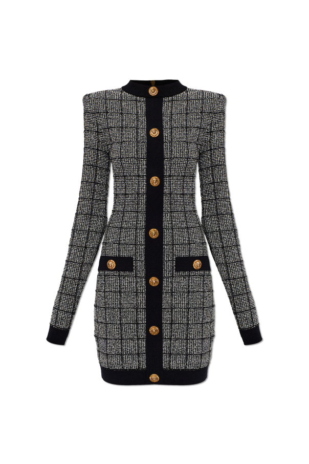 Balmain Tweed dress with lurex thread