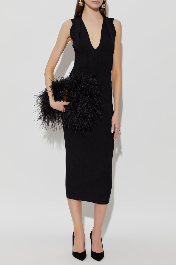 Balmain Dress with a deep V-neckline