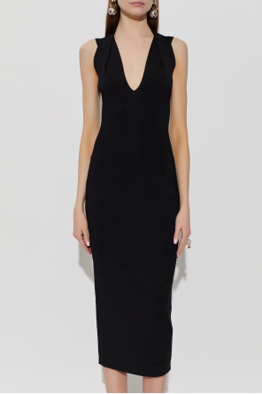 Balmain Dress with a deep V-neckline