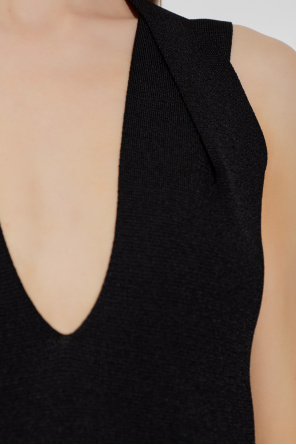 Balmain Dress with a deep V-neckline