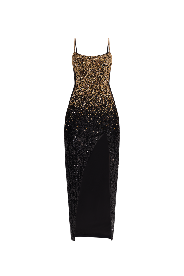 Sequin spaghetti strap dress od Balmain