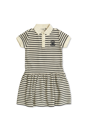 Dress with a striped pattern