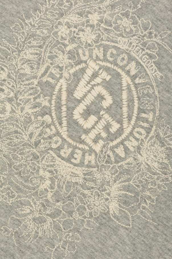 Golden Goose Kids Vestido con logo bordado