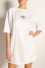 ADIDAS Originals WHITE Long T-shirt with logo