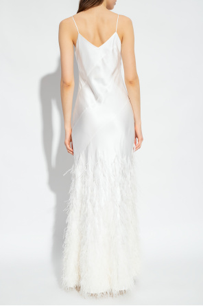 Cult Gaia ‘Hansal’ dress with ostrich feathers