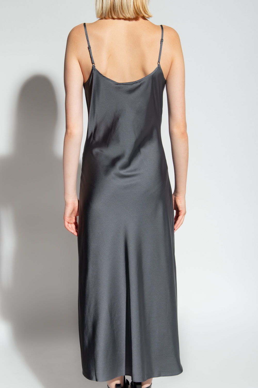 AllSaints ‘Hadley’ satin strap Siyah dress