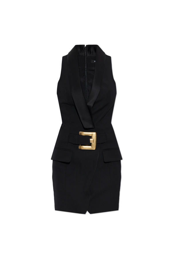 Dress with a decorative buckle od Balmain