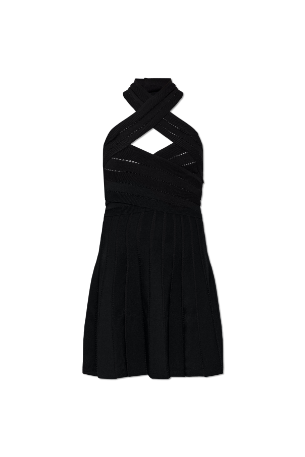Off-shoulder dress od Balmain