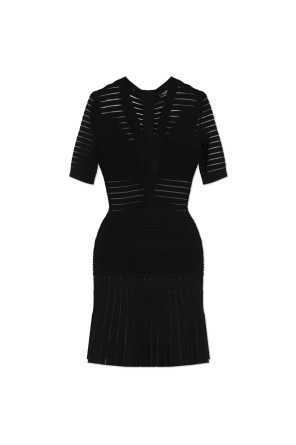 Dress with a V-neckline