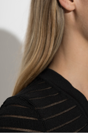 Balmain Sukienka z dekoltem w serek