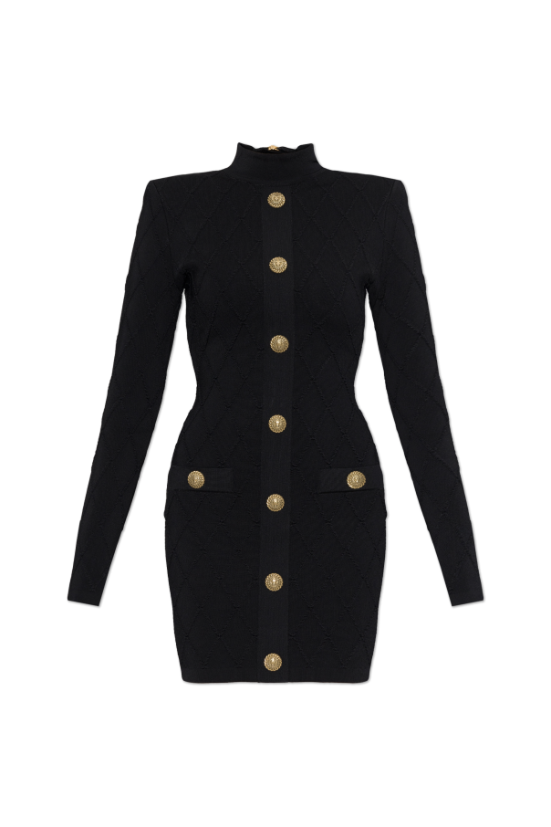 Dress with decorative buttons od Balmain