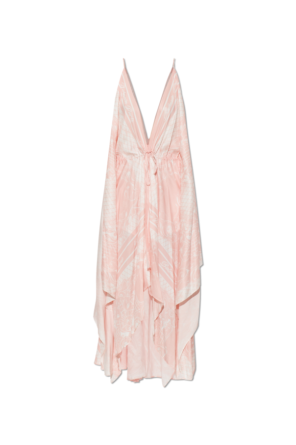 Asymmetrical strappy dress od Balmain