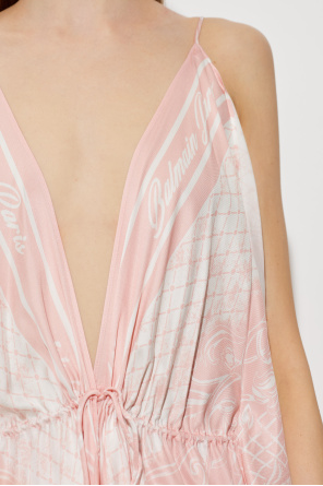 Balmain Asymmetrical strappy dress