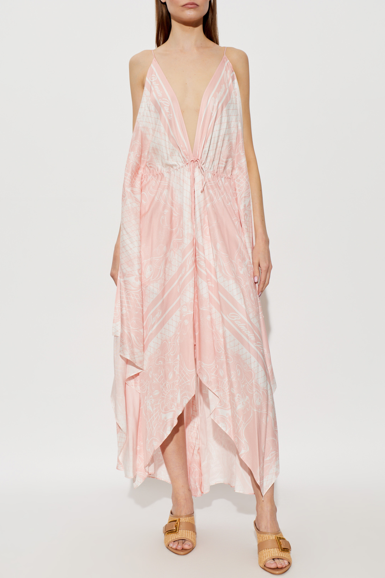 Balmain Asymmetrical spaghetti strap dress | Women's | Vitkac