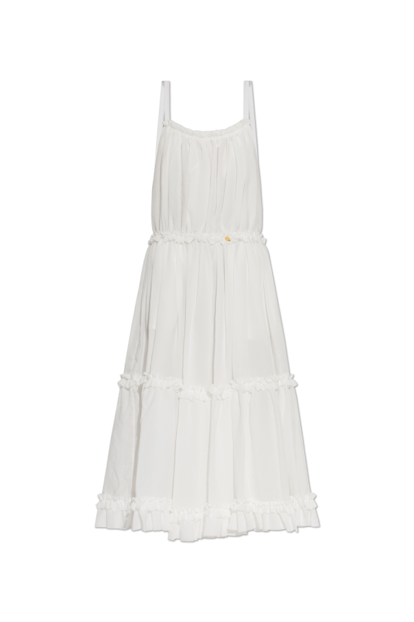 Ruffled dress od Balmain