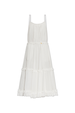Ruffled dress od Balmain