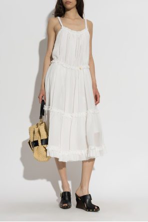 Ruffled dress od Balmain