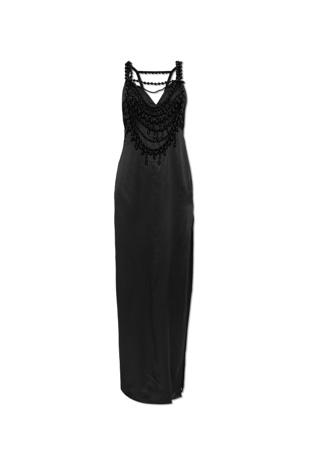 Silk dress with shimmering beads od Balmain
