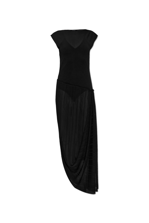 Asymmetrical sleeveless dress od Balmain