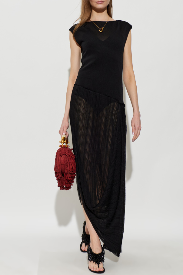Balmain Asymmetrical sleeveless dress