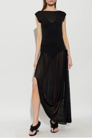 Balmain Asymmetrical sleeveless dress