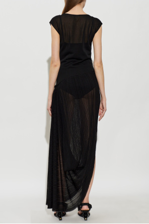 Balmain Asymmetrical sleeveless dress
