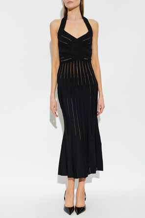 Balmain Sukienka z odkrytymi plecami