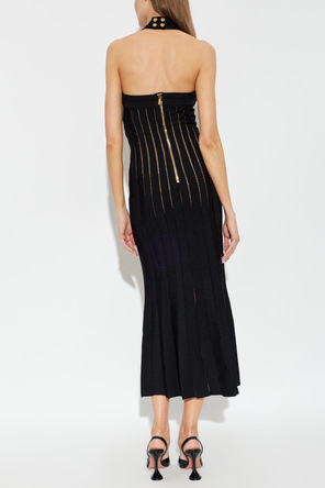 Balmain Sukienka z odkrytymi plecami