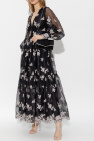 Erdem BLACK ‘Tabetha’ silk organza dress